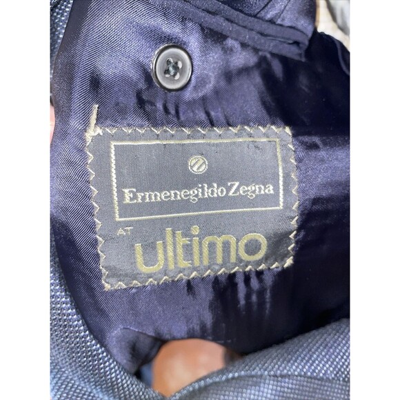 Ermenegildo Zegna Men’s Dress Blazer Sz 41R Charcoal Gray 100% Worsted Cashmere - Picture 2 of 13